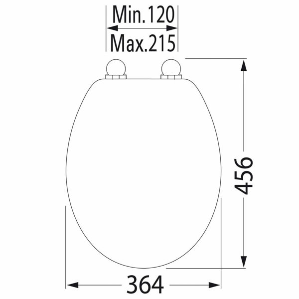 Belfry Bathroom Soft Close D Shaped Standard Toilet Seat